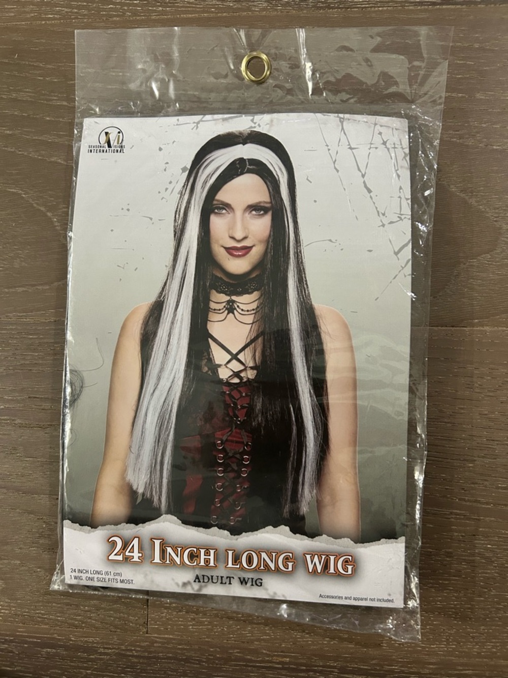Seasonal visions international 24 in long adult costume wig. NWT (acc1)
